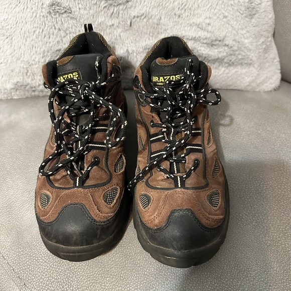 Brazos Work Force Steel Toe Boots Mens Safety Footwear Work Size 8.5 main image 4